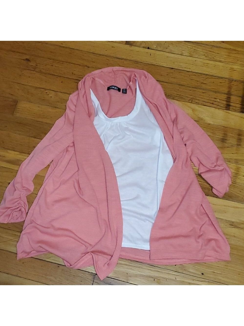 Women's elementz layered cardigan sweater small P